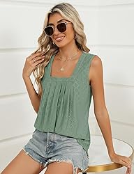 KTILG Eyelet Tops for Women Summer 2025 Trendy