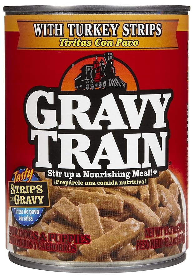 Gravy Train Canned Dog Food Case Turkey Pet Supplies