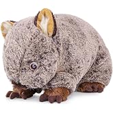 BABY FRANKIEZHOU Simulation Wombat Plush Toy, 12'' Soft Wombat Stuffed Animal, Aniaml Plushie Doll Gift for Boys and Girls