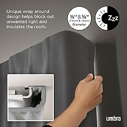 Umbra Twilight Double Curtain Rod Set – Wrap