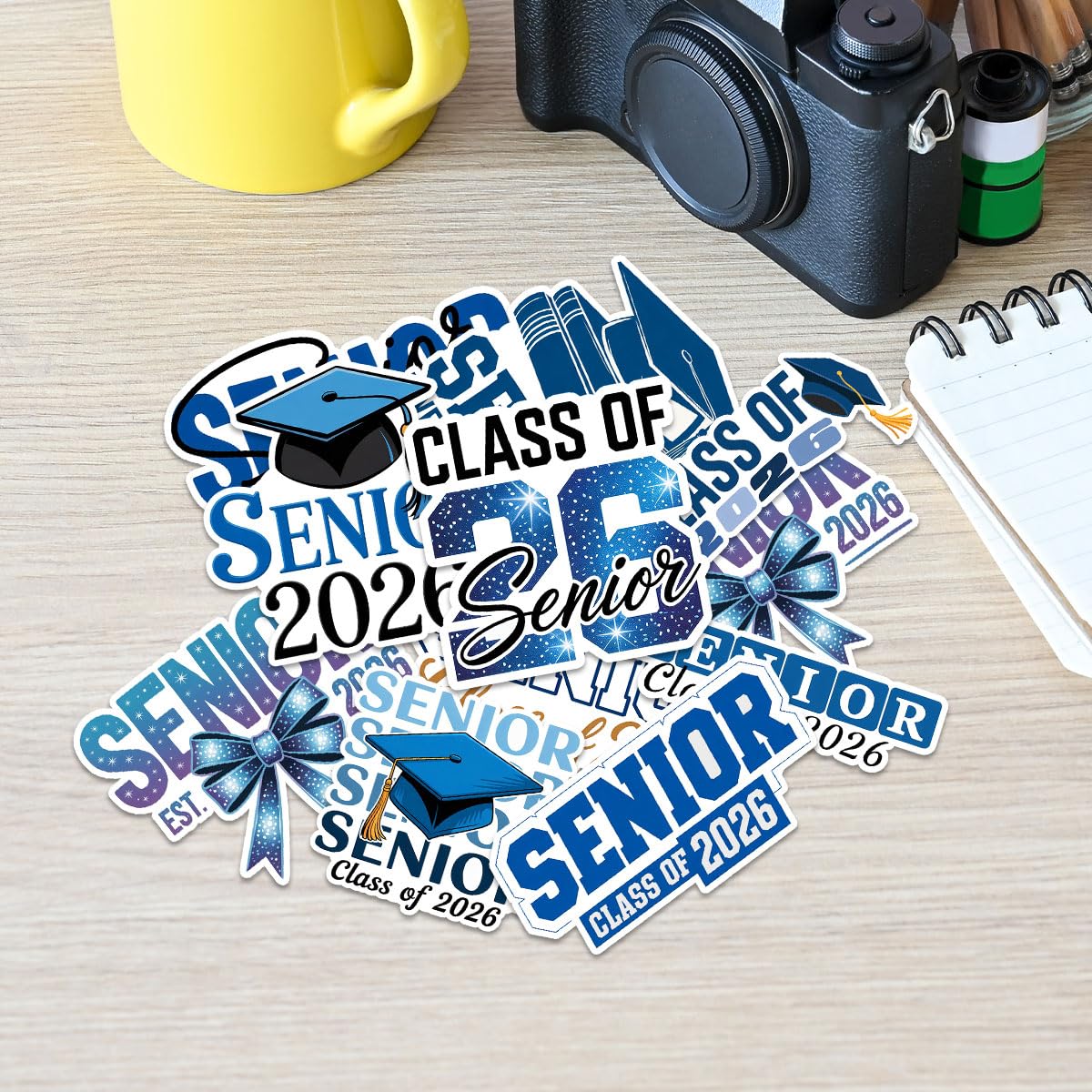 Photo 1 of 10 Pcs Senior 2026 Sticker Set – Motivational Graduation Stickers for Class of 2026 Students, Boys or Girls – Vinyl Decals for Laptops, Water Bottles, Phones, Notebooks & DIY Graduation (S7)