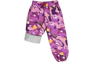 JAN & JUL Waterproof Fleece Lined Snow and Rain Pants for Toddlers and Kids