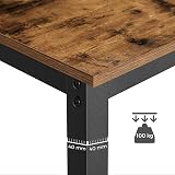 VASAGLE Dining Table Set Bar Table with 2 Bar Stools Rustic Brown LBT15X view 5