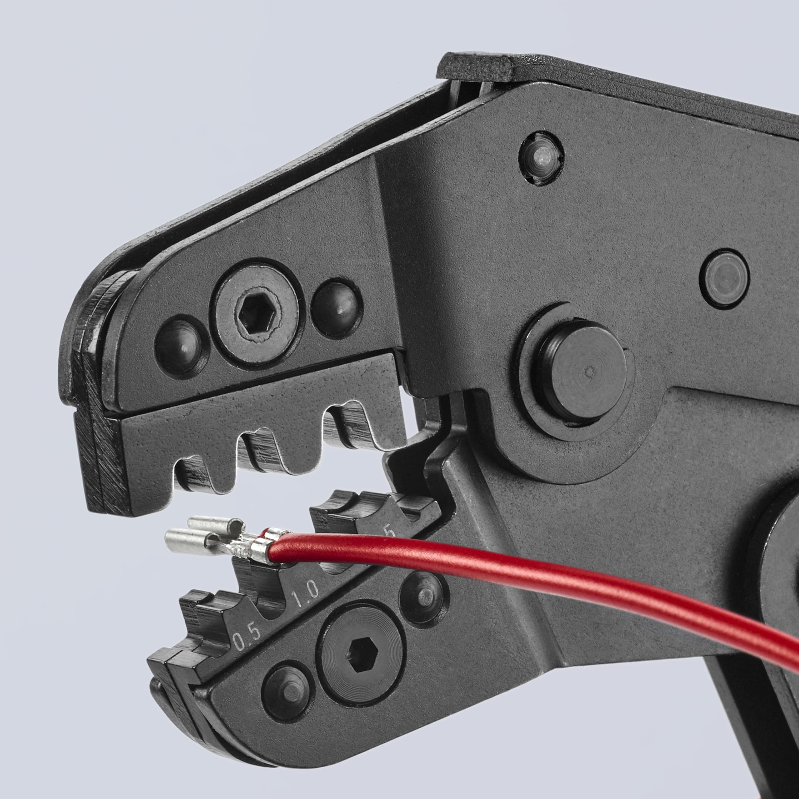 KNIPEX Crimpzange für nicht isolierte offene Steckverbinder 6