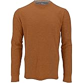 The American Outdoorsman Long-Sleeve Crew Neck Thermal Waffle Knit Shirt for Men