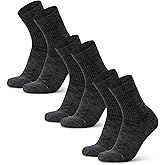 DANISH ENDURANCE Hiking Socks, Lightweight, Merino Wool Socks for Men & Women, Moisture Wicking & Thermal, 3 or 5 Pack