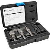 Ideal Electrical Deadeye Carbide Hole Cutter Kit, 36-811, 4-Pc | Carbide-tipped hole cutters with self-centering pilot point cut clean holes in metal. 4-piece kit, common sizes.