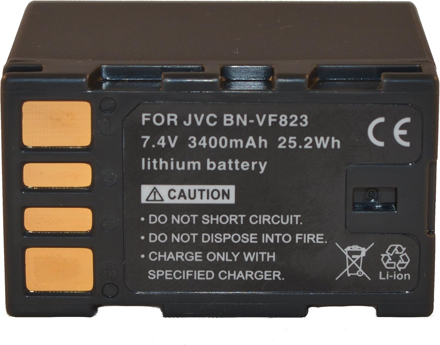 SSD Decoded Ultra High Capacity (3400 mAh) Intelligent Battery Pack for JVC Camcorders BN-VF823 – Replacement for JVC BN-VF808, BN-VF808U, BN-VF815, BN-VF815U, BN-VF823, BN-VF823U : Camera & Photo