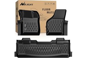 Nilight TPE Floor Mats for Ford F250 F350 F450 Super Duty Crew Cab 1999 2000 2001 2002 2003 2004 2005 2006 2007 All Weather Custom Fit Heavy Duty Floor Liners