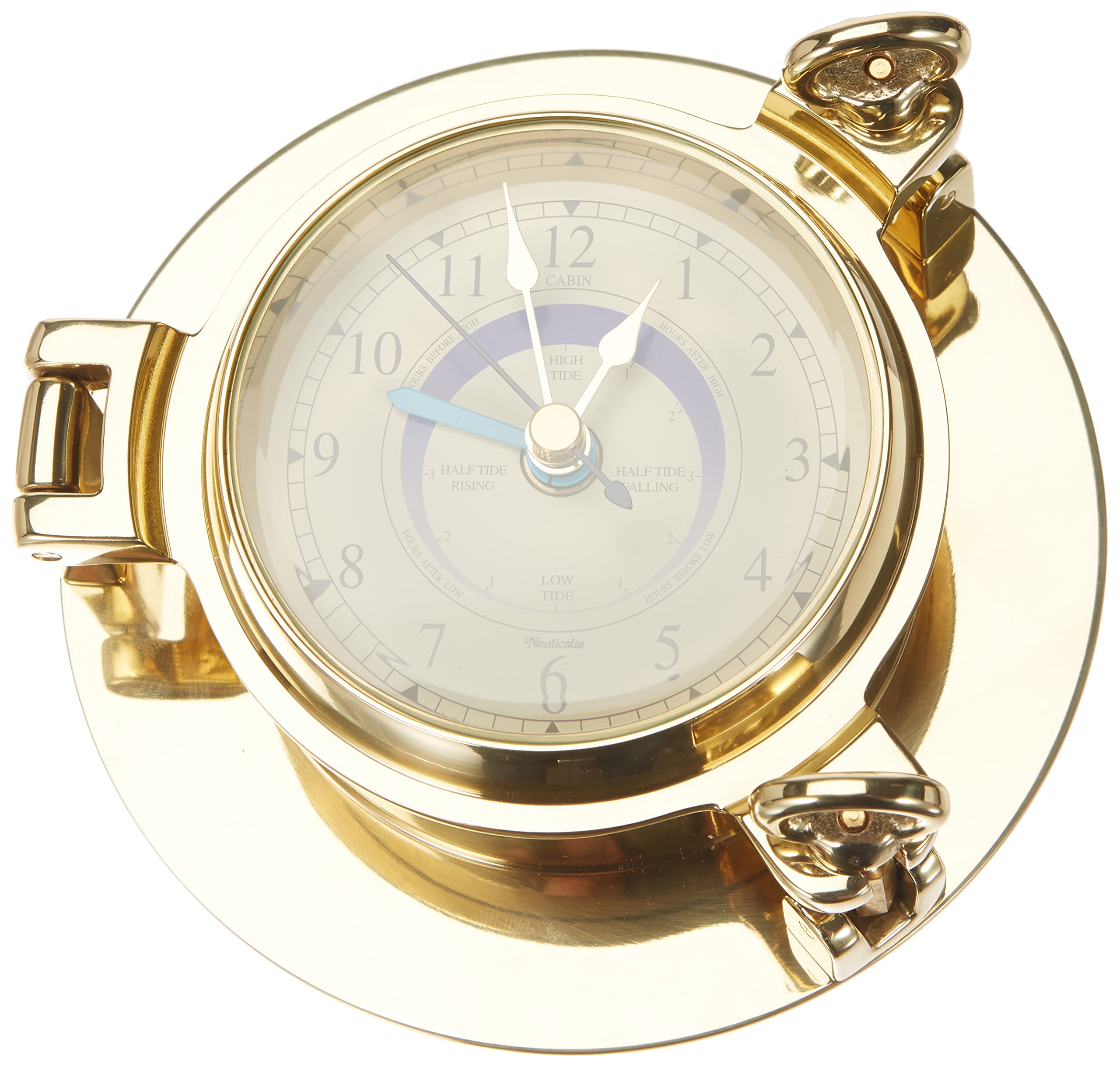 Brass Cabin Tide Clock, 14 cm