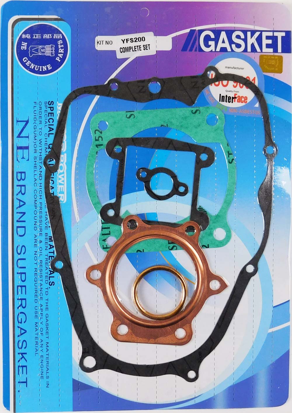 COMPLETE TOP & BOTTOM END REBUILD GASKET KIT YAMAHA BLASTER YFS 200