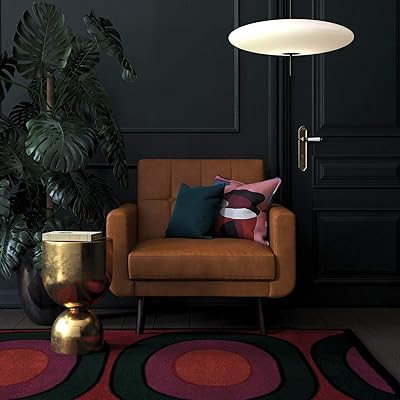 DHP Nia Modern, Upholstered Accent, Camel Faux Leather Chair