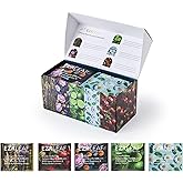 Decaf Herbal Tea Sampler – EZR Leaf 22ct Caffeine-Free Pyramid Bags, Assorted Fruit & Floral Blends with Lemon Verbena, Chamomile Mint, Dreamland, Roselle – Variety Tea Assotment Set for Tea Lovers