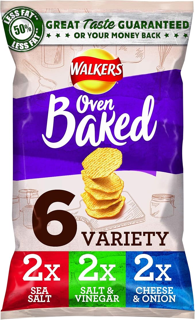 Walkers Baked Variety Crisps 6 Pack 150g Amazon.ca Grocery
