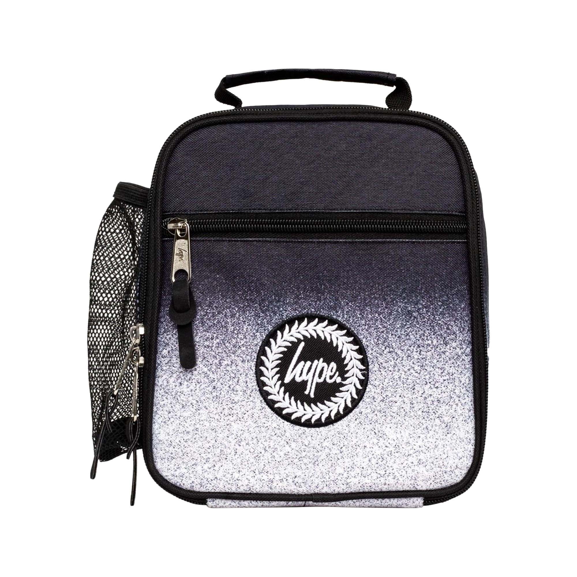 hype Mono Speckle Fade Lunch Bag (One Size) (Black/White)