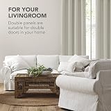 Deconovo Light Beige Eyelet Blackout Curtain 1 Panel 140x180cm Thermal view 5