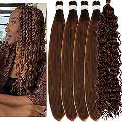 Brown Boho Braiding Hair Curly Braiding Hair for