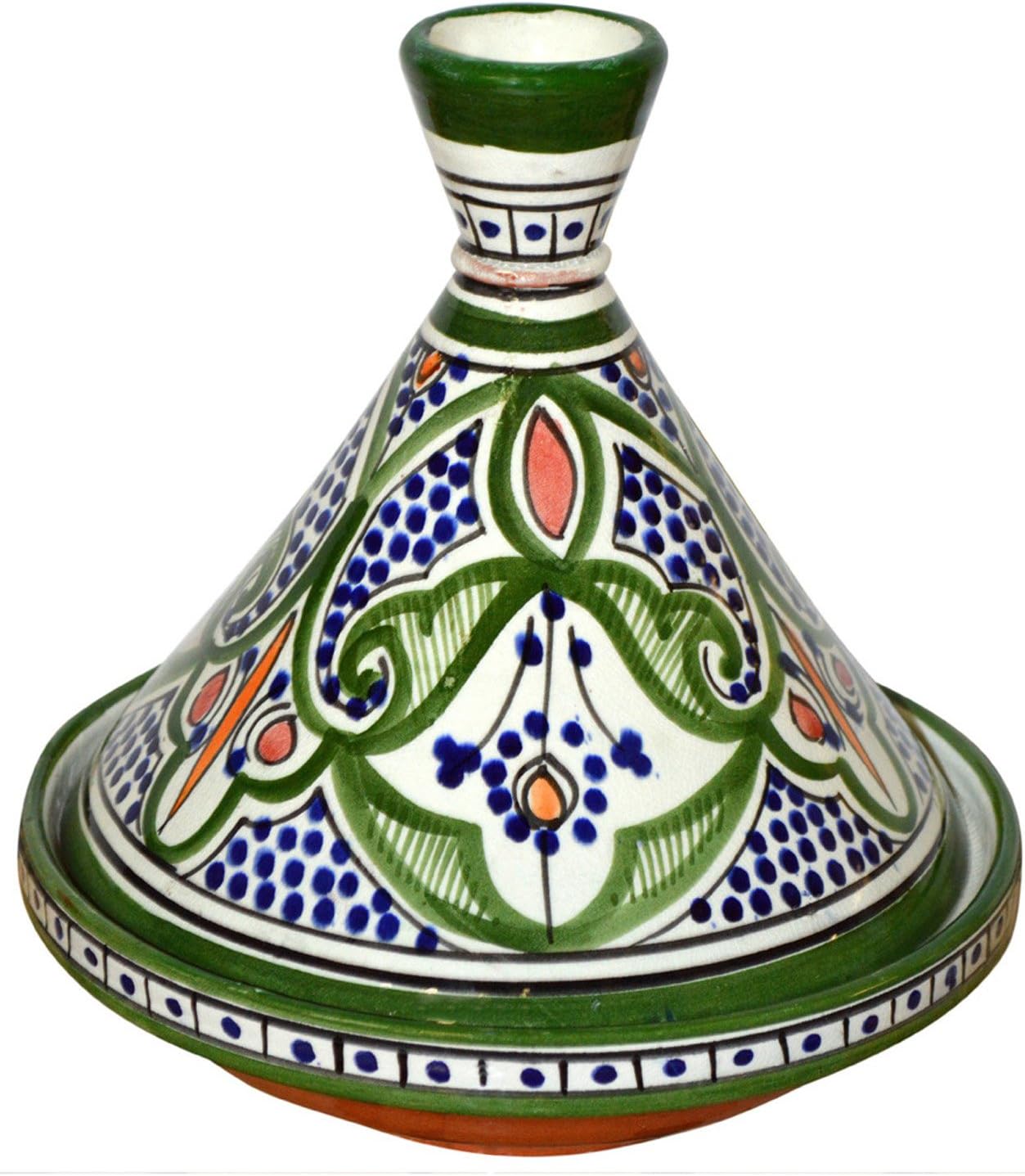 Tagines Moroccan Handmade Serving Tagine Exquisite Ceramic With Vivid colors Original 8 inches