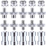 Sunmns 1/4 Inch and 3/8 Inch Converter Threaded Screws Adapter Mount Set for Camera/Tripod/Monopod/Ballhead, 21 Pieces