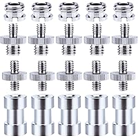 Sunmns 1/4 Inch and 3/8 Inch Converter Threaded Screws Adapter Mount Set for Camera/ Tripod/ Monopod/ Ballhead, 21…