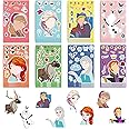 8 Sheets Frozen Princess Stickers Make Your Own Kids Girls Frozen Anime Character Make a Face Decals Classroom Rewards Art Craft Party Gifts Supplies Guitar Laptops Decorative DIY Stickers