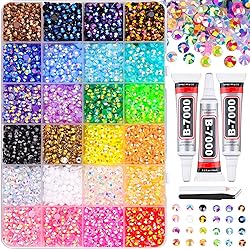 8500Pcs Resin Jelly Rhinestones with Tweezers for