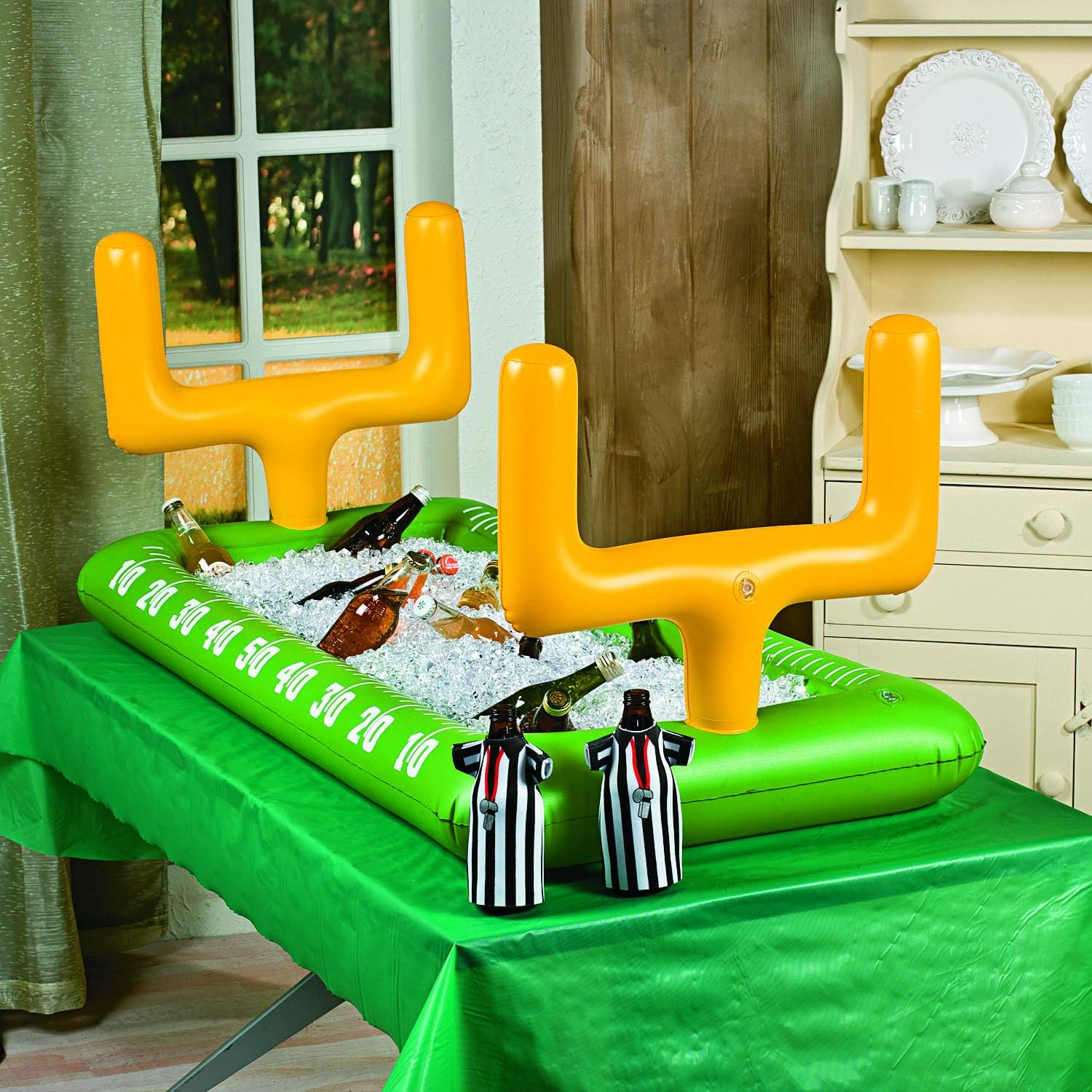 inflatable football buffet cooler