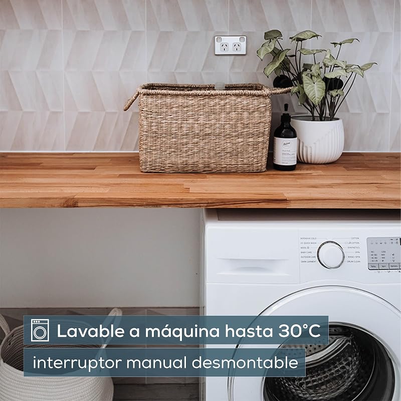 Almofada elétrica acolhedora HK 66 para o ombro e pescoço, almofada elétrica de forma anatómica com fecho magnético, 3 níveis de temperatura com mecanismo de desconexão automática, lavável