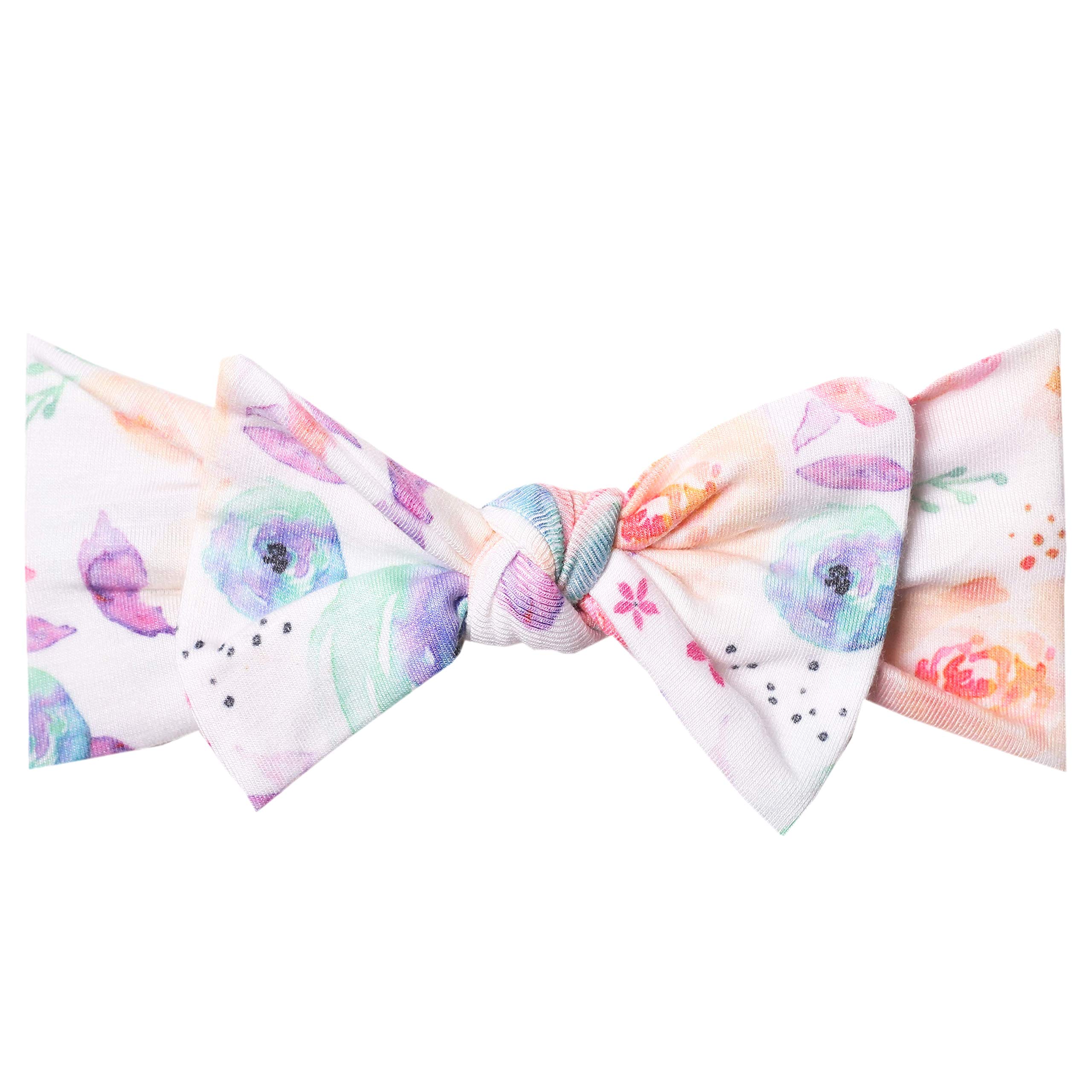 Copper Pearl Baby Stretchy Soft Knit Headband Bow "Bloom"
