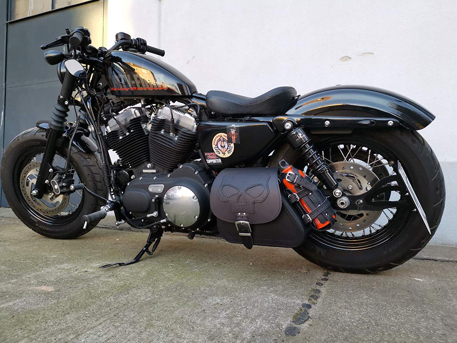 Harley Davidson, borsa a tracolla da uomo con portabottiglie, borsa