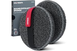 CAVEEM Round Exfoliating Scrubber for Deep Scrub, Shower Exfoliator Sponge, Body Scrub for Removing Dead Skin, Bath and Body 