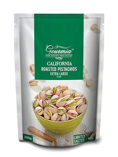 Gourmia California Roasted Pistachios Extra Large Lightly Salted 200g