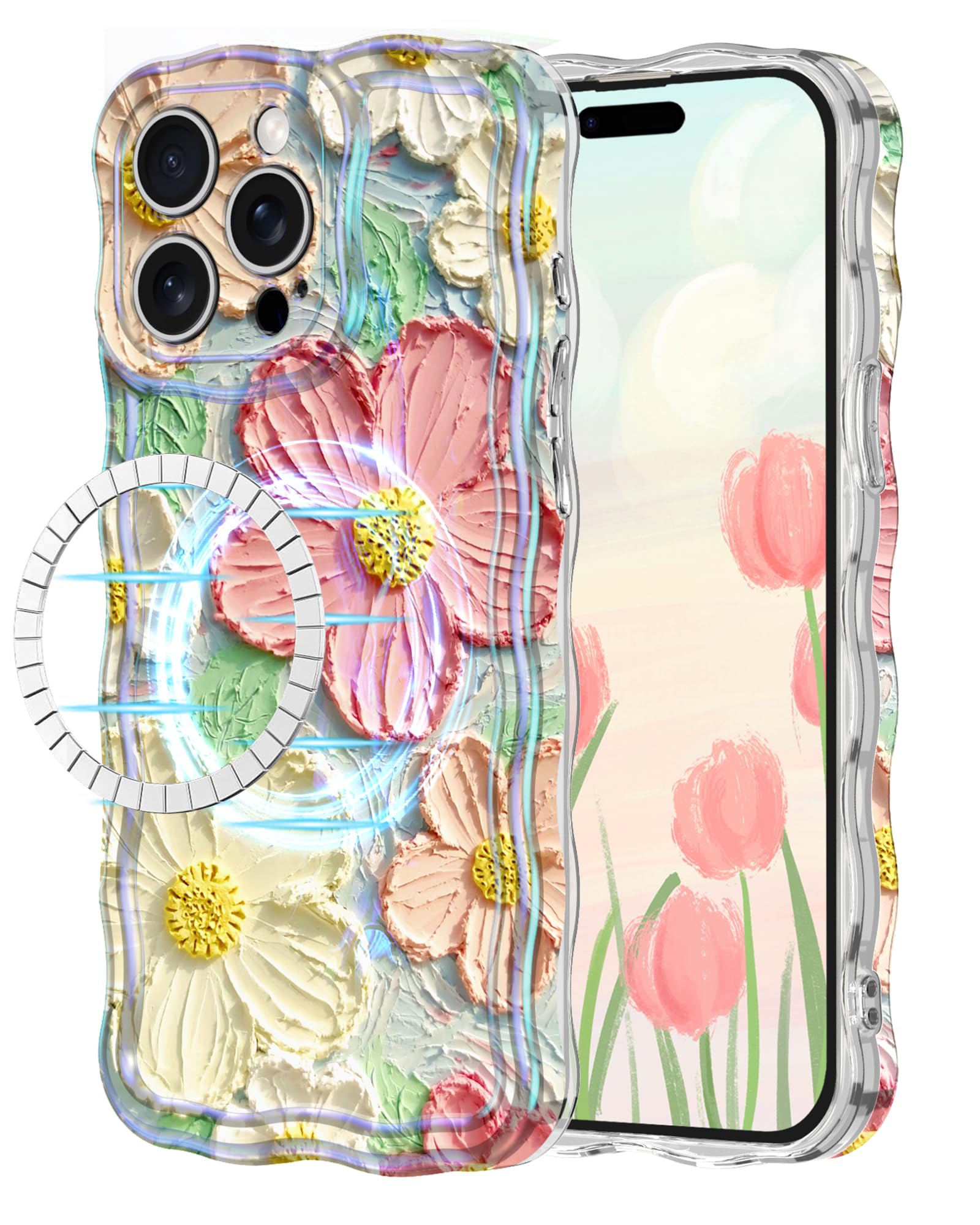 Avocase for iPhone 15 Pro Max Case, Colorful Oil