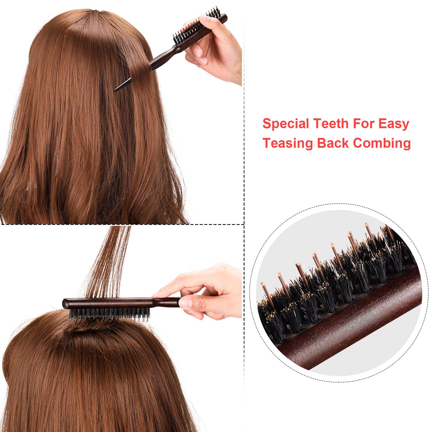 Amazon Com 3 Pieces Teasing Brush Nylon Teasing Hair Brush For