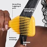 Tangle Teezer Large Naturally Curly Ultimate Detangler 3C-4C Daffodil Yellow view 4