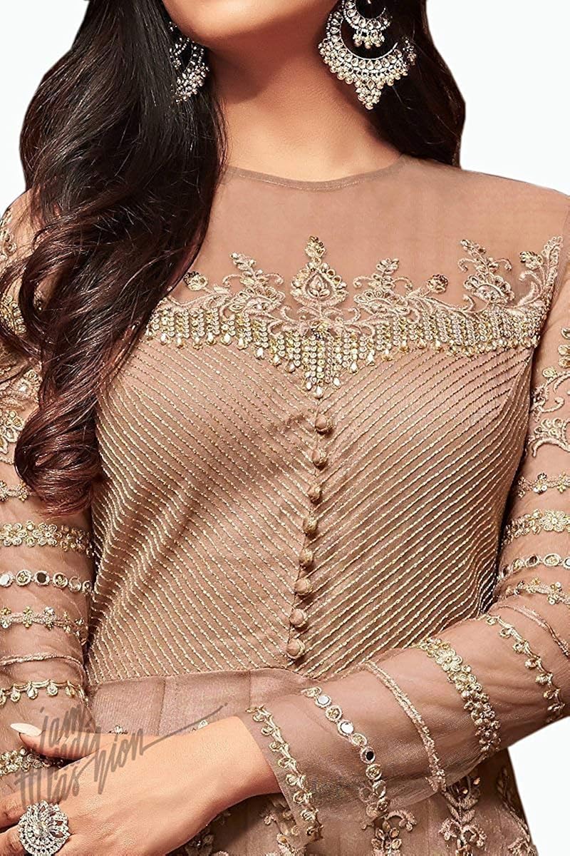 amiira women's net anarkali gown