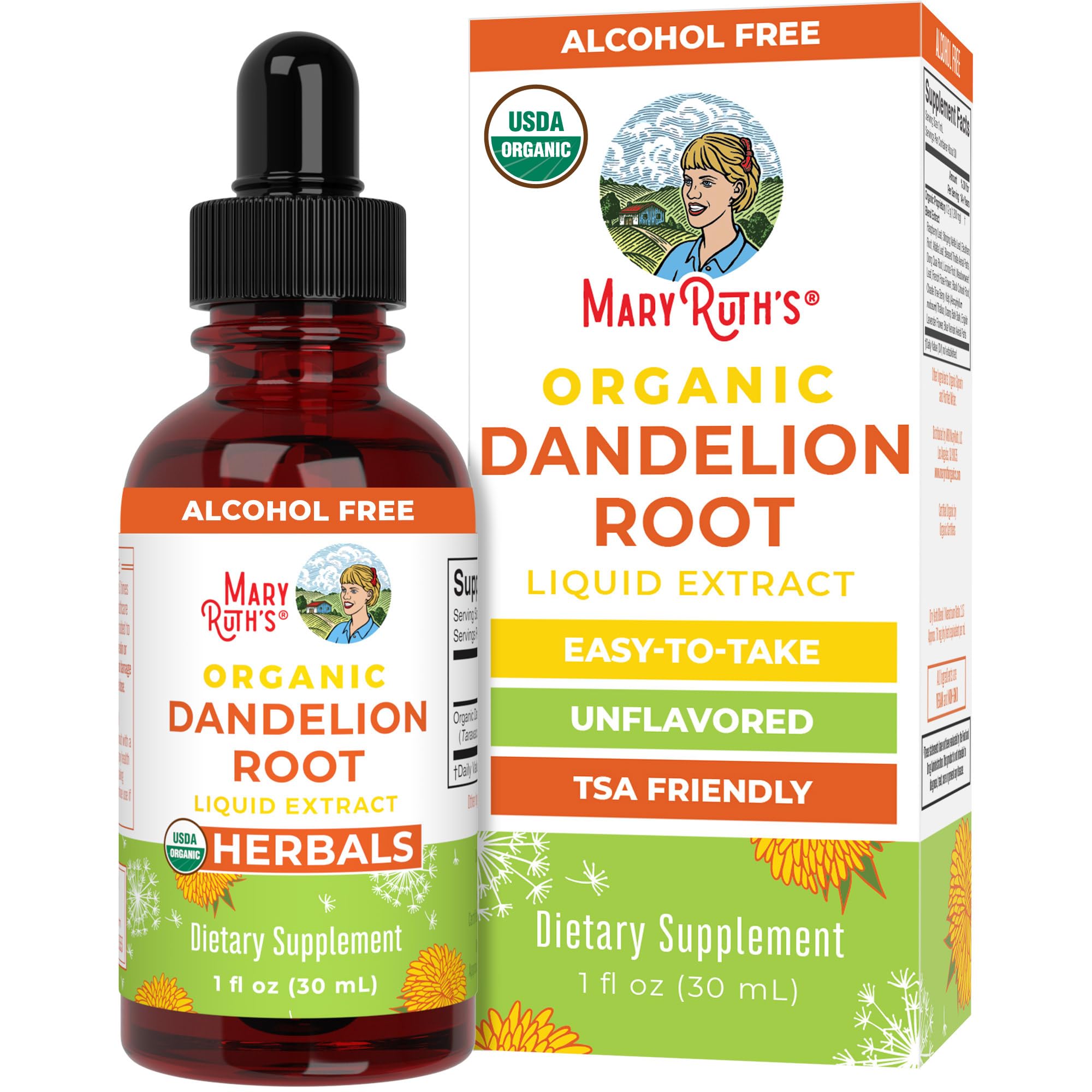 Organic Dandelion Root Liquid Extract (Unflavored)