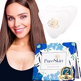 PureSkin Chest Wrinkle Patches &ndash; Silicone Chest Wrinkle Pads for Decollete &ndash; Anti-Aging Skin Firming, Smoothing &ndash; Reusable Overnight Patches for Side Sleeping &ndash; 2 Pack (30-Day Supply)