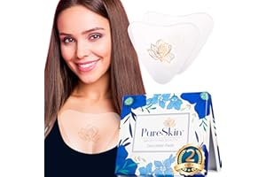 PURESKIN SMOOTHING BEAUTY PureSkin Chest Wrinkle Pads-2 PACK -Decollete Anti Wrinkle Chest Pads | Silicone Patches for Wrinkles | Chest Wrinkle Pads Sleeping Reusable | Chest Wrinkles | Silicone Chest Pads