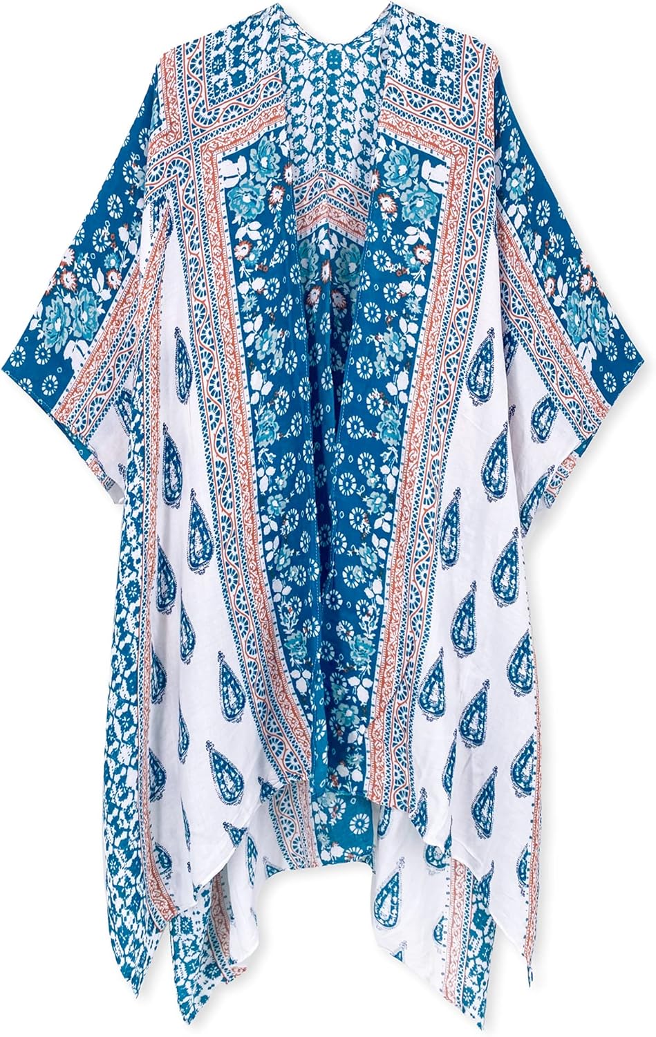 Moss Rose Women's Beach Cover up Swimsuit Kimono Cardigan with Bohemian