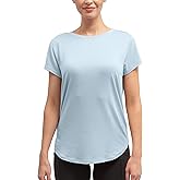 Hello Mello Women’s Sleep and Lounge Pajamas Top Short Sleeve Crewneck Lightweight Dream Tee Shirt