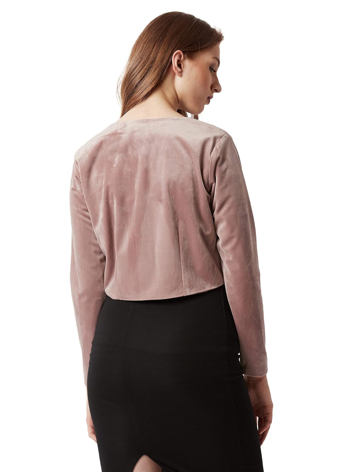 miss chase women's lavender pearl crop jacket