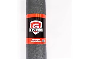 G-Floor Levant Pattern Vinyl Garage Floor Protector Mat (7'6" x 17', Slate Grey Color), Extremely Durable, Waterproof Parking Pad and Flooring