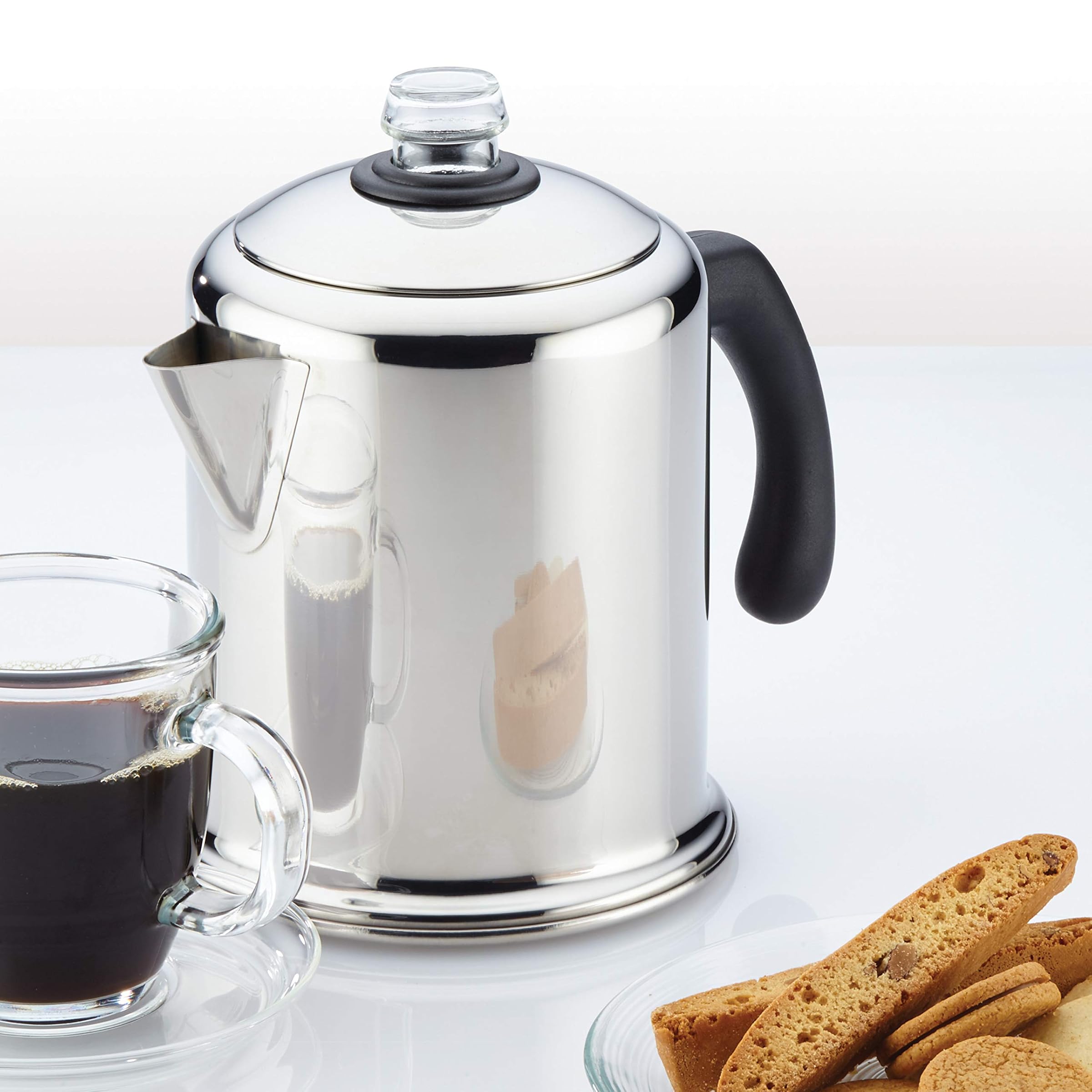 Farberware Classic Stainless Steel Yosemite 8-Cup Coffee Percolator Coffee Percolator Parallel Import