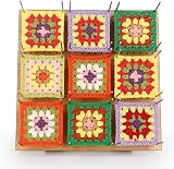Coopay Blocking Board for Crochet 11 inch Grid with Pins Wooden Easel view 2