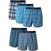 Hanes Men's Underwear Boxers Pack, Cool & Breathable Cotton Underwear, Moisture-Wicking Boxers for Men
