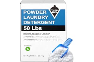 ANF BRANDS (50 LBs) - Laundry Detergent Powder, for Home and Commercial Use, Citrus Scent, Low Suds, Eco-Friendly - High Efficiency Compatible (HE)
