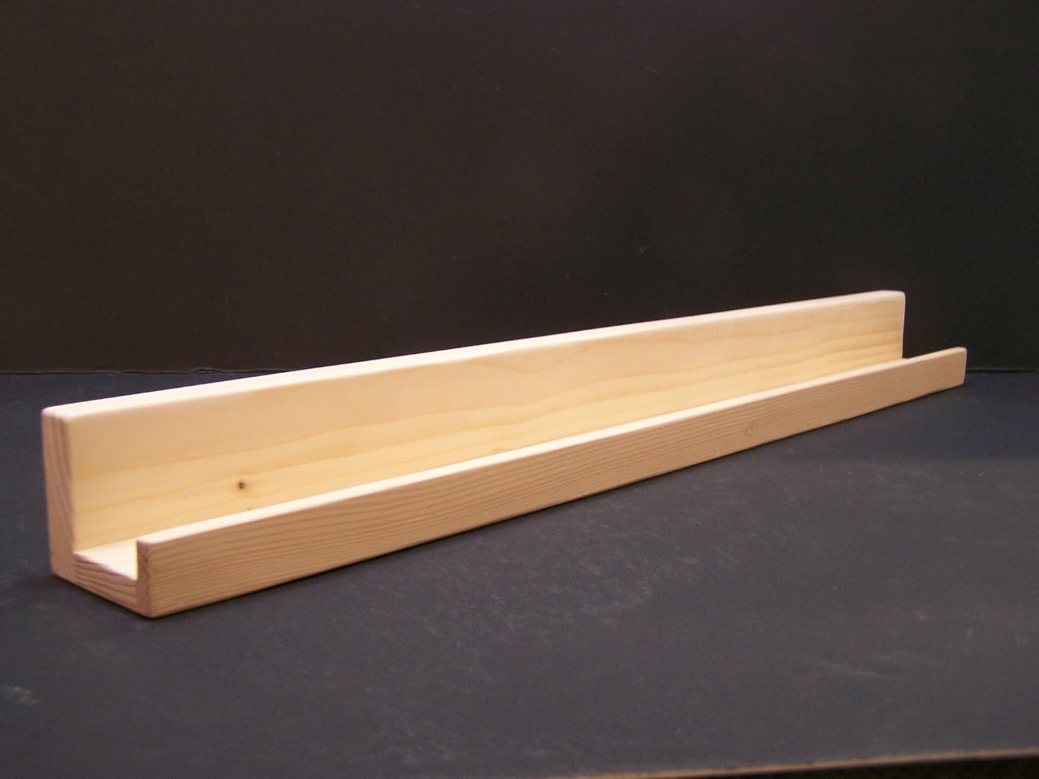 Ultra Narrow Unfinished Floating ledge Shelf, Picture ledge Shelf You