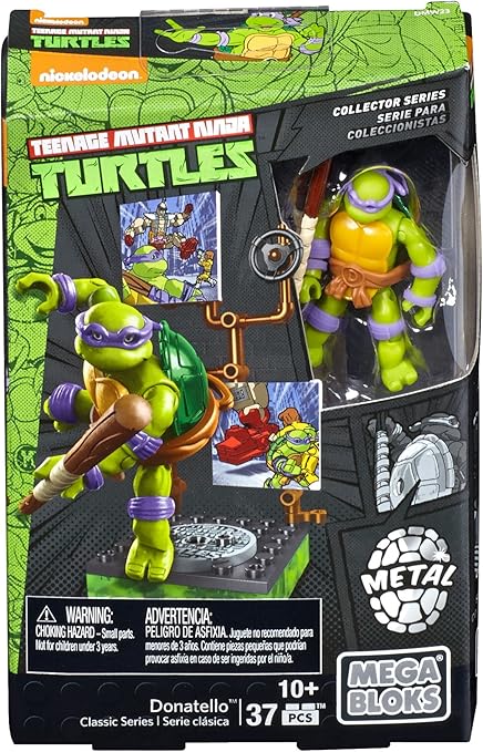 Mega Bloks Teenage Mutant Ninja Turtles Collectors 1987 Classic Donatello Figure