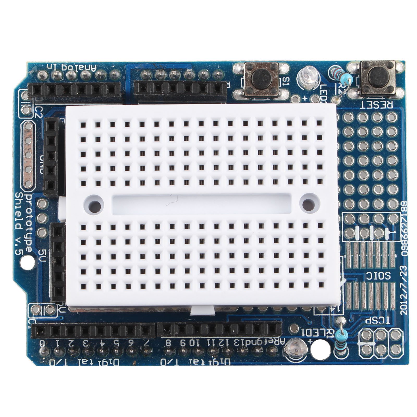 HALJIA ProtoShield Prototype Expansion Board with Mini Expansion Bread Board Compatible with Arduino UNO Maga DUE Robot